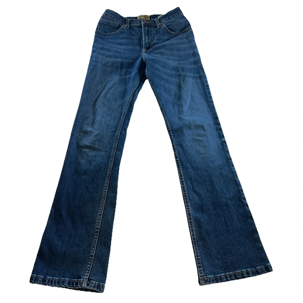 Wrangler 20X Bootcut Jeans Boys 16 Slim Dark Wash Vintage Blue Cowboy Western